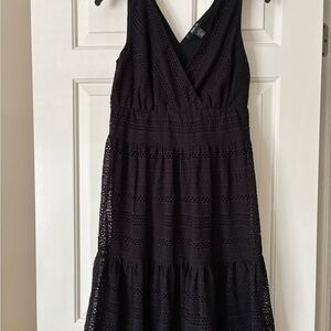 Style & Co. Black Lace Midi Dress